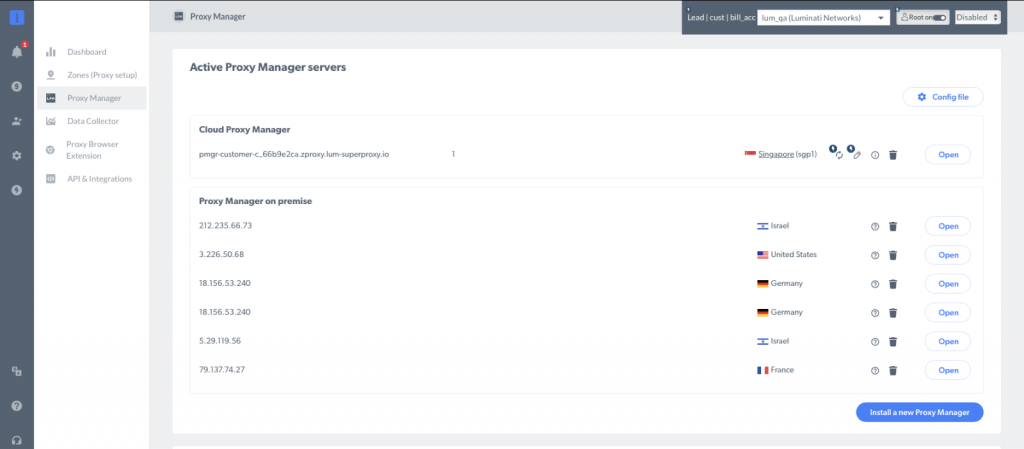 Bright Data's Proxy Manager helps you control the proxy services they offer and rotate them as needed